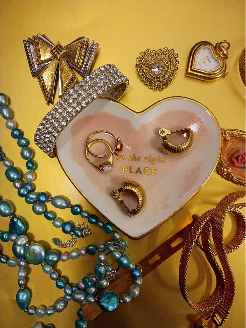 Kate Spade New York Lenox ❤️ "in the right place" heart trinket dish